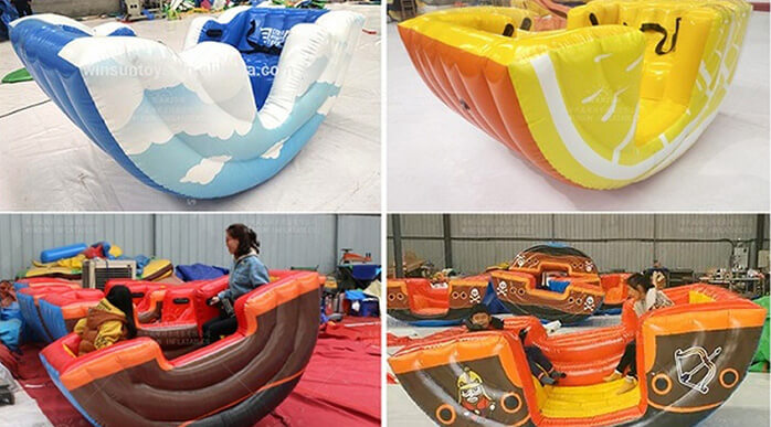 How to use the inflatable seesaw correctly?