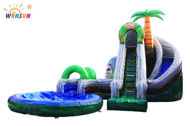 Coconut Falls Inflatable Water Slide for Sale UK – WSS-340 - Front View