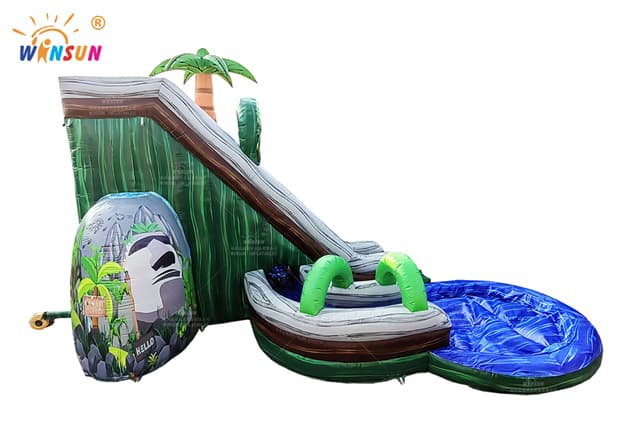 WSS-340 Inflatable Water Slide with Safety Rails and Branding Options