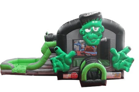 WSC-379 Halloween Jumping Castle With Slide N Pool