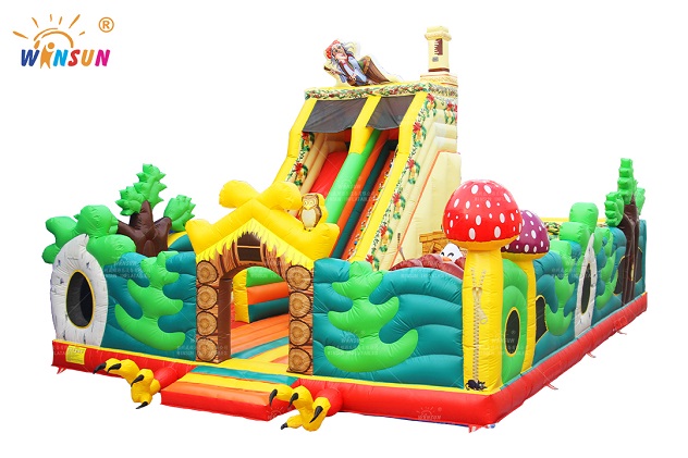 indoor and outdoor inflatable kids fun land