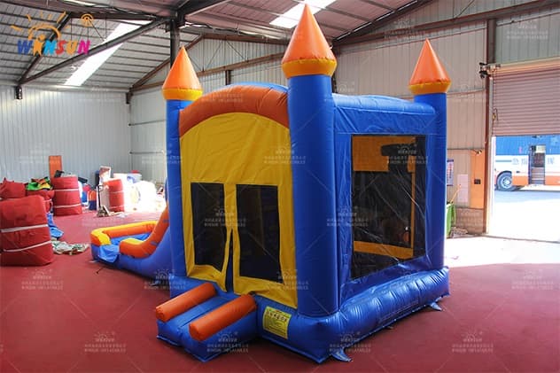 jumping castle with slide inflatable combo wsc385 3