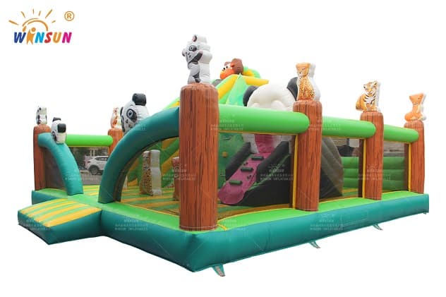 Inflatable panda funland for sale