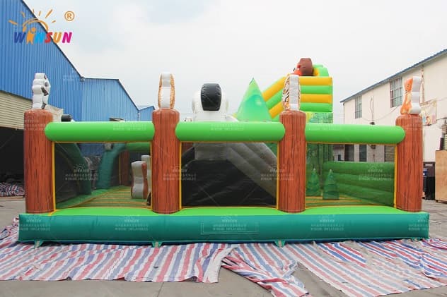 giant panda inflatable indoor theme park