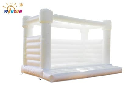Elegant white bounce house wedding inflatable – WSC-329