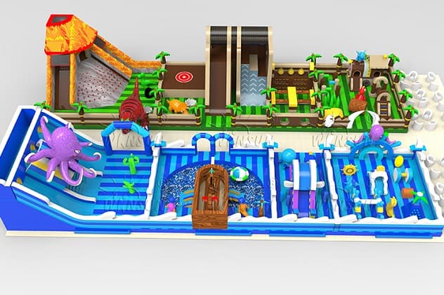 giant inflatable amusement park