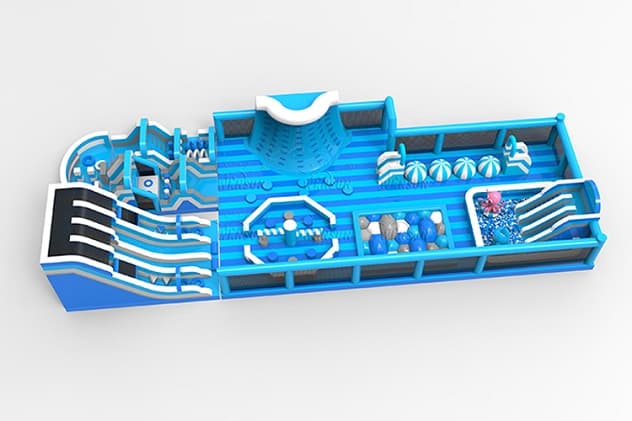 biggest indoor inflatable park