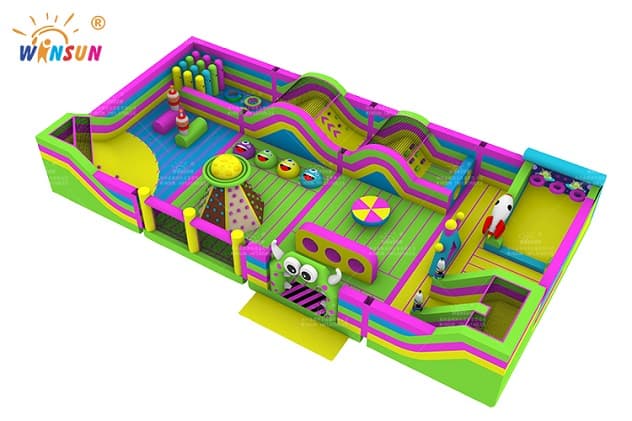 custom indoor inflatable themepark for kids (2)