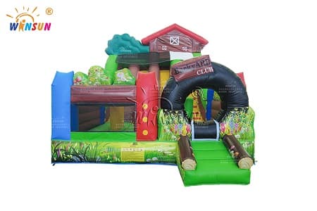 WSS-402 Inflatable Combo Triple Lane Slide