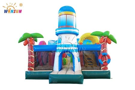 WSC-543 Beach Theme Inflatable Jumper Combo