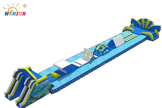 huge inflatable water park