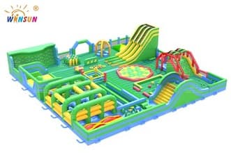Inflatable theme parks for events and hire in the UK