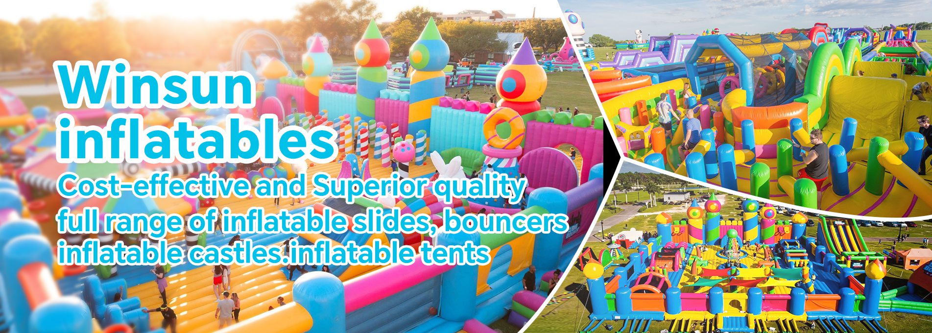 UK inflatable theme park equipment for sale - Winson Inflatables